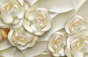 Фреска 3D Цветы розы