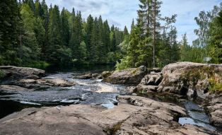 Фреска Горная река